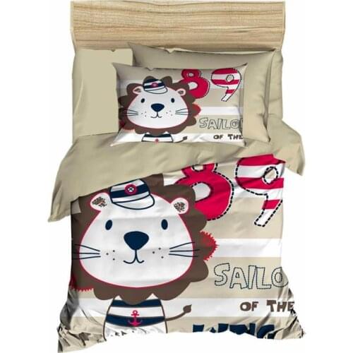Digital Printed 3d Baby Duvet Cover Set Sailor Coffee