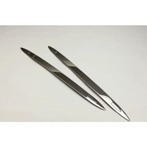 Stainless steel For Golf 7 MK7 2014 2015 Car Rear Guard angle cover trim accessories car styling 2pcs