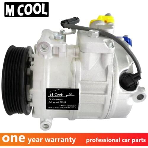 New Car Auto AC Compressor With Clutch For BMW E60 4 Rrooves Air Conditioner Compressor 447180-6762 4471806762