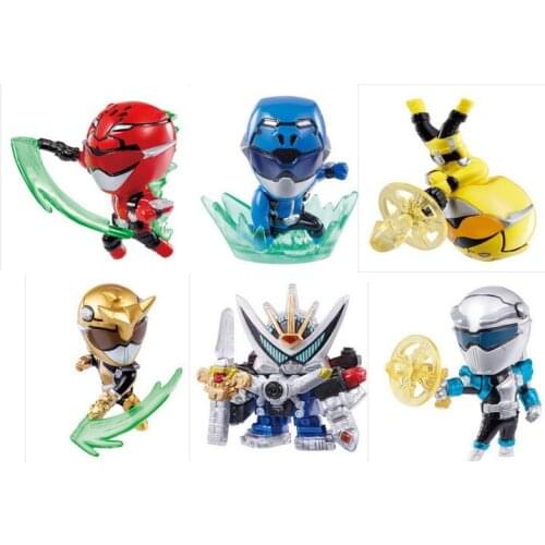 Bandai Genuine Gashapon Toys Tokumei Sentai Go-Busters Its Time for Buster Action Figure Ornament Toys Phone Charms