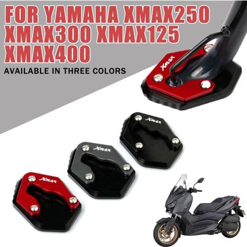 For YAMAHA Xmax300 X Max 300 XMAX250 XMAX 250 125 400 Motorcycle Side Stand Enlarger Plate Kickstand Extension Pad Support Parts