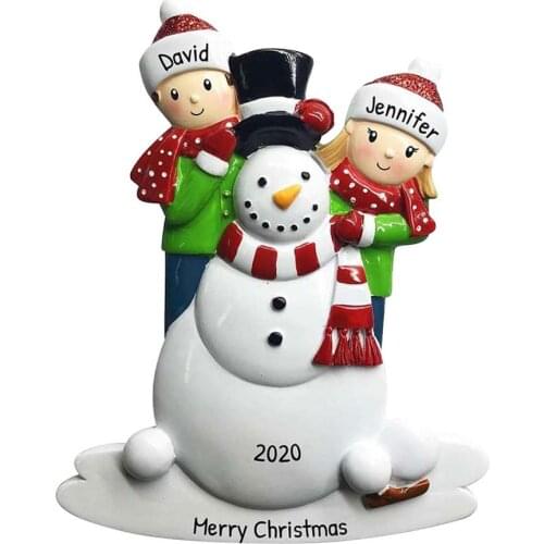 Christmas Tree Hanging Pendant Innovative PVC DIY Personalized Snowman 2021 New Year Christmas Holiday Decorations
