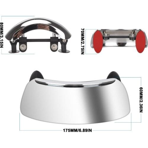 Motorcycle Wide-Angle Lens Rearview Mirror 180 Degree Binding Point Large Field Of View Motorcycle Professional Accessories