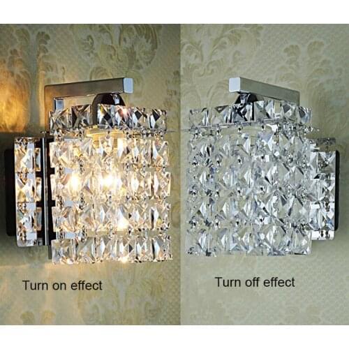 Led crystal wall lamp Wall lights luminaria home lighting living room modern WALL light lampshade for bathroom