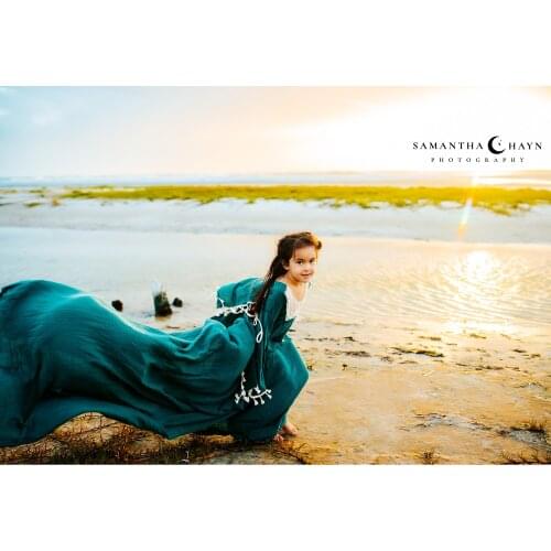 Vintage Embroidery Boho Cotton Photo Shoot Little Girl Robe Kid Evening Party Dessfor Children Photography Accessories