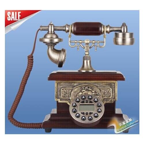 High-grade antique telephone pretender European fashion ornaments American retro telephone landline telephoneroom Art Statue