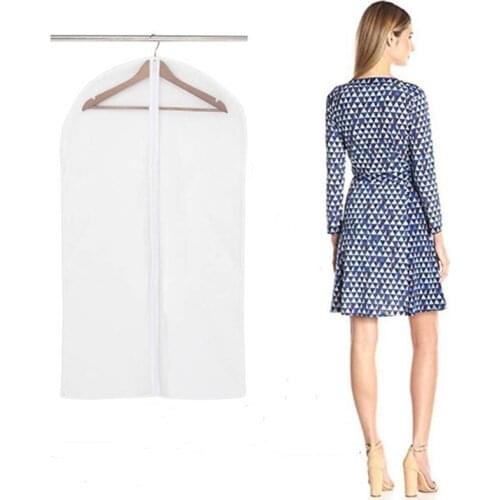 1 Piece Clothes Dust Cover Transparent Waterproof Suit Cover Hanging Garment Dustproof Cover Clothing Dust-proof Bag Hanging Bag