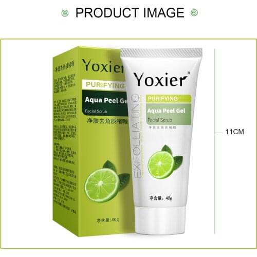 2pcs Esfoliante rosto esfrega peeling gel hidratante clareamento limão vitamina c remover acne desintoxicações e limpa todos os