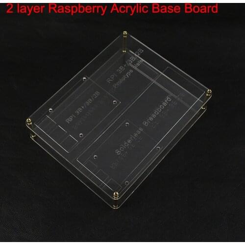 2 Layer Acrylic Mount Plate Board Raspberry Pi 3 Model B+ DIY Prototype Experimental Platform for Raspberry Pi 3 2 B