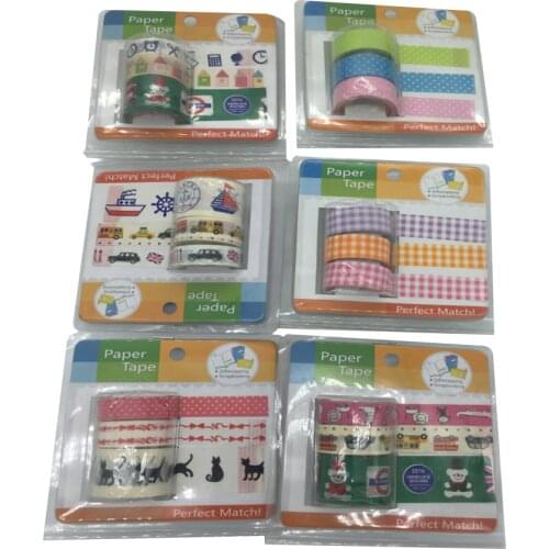 3pcs/lot New Simple Transparent DIY Multifunction PVC Tape sticker nice Gift Adhesive Tape school office supplies