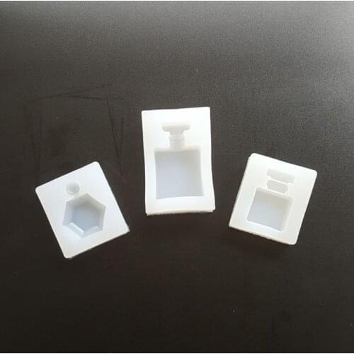 3 styles 1pc Perfume Bottle Pendant Keychain Mold Resin Casing Craft Jewelry Making Tools