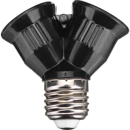 Adapter 1PCS Y Shape E27 To 2 E27 Lamp Holder Converter Corn Bulb Base Type Socket Conversion 2E27 Splitter Lighting Accessories