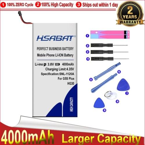 HSABAT 0 Cycle 3900mAh HG30 Battery for Motorola Moto G5S Plus Battery Dual XT1791 XT1792 XT1793 XT1794 XT1795 XT1805