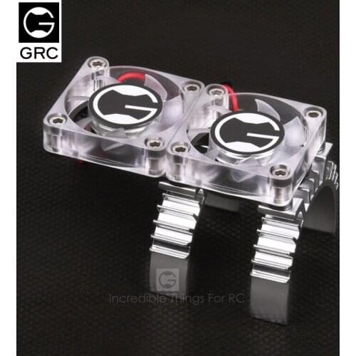 RC car motor radiator and cooling fan with heat sensor for 1 / 10 RC track traxxas trx-4 trx4 car accessories