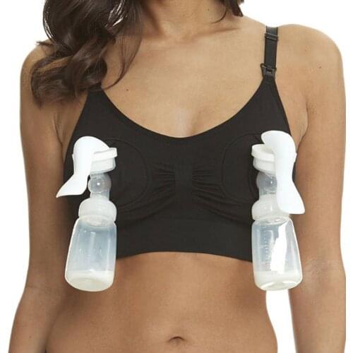 Maternity Bra Breast Pump Special Nursing Bra Hand Free Pregnancy Clothes Breastfeeding Accessories Pumping Bra Can Wear All Day