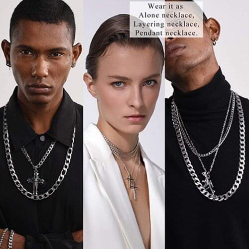 Chain on the neck mens necklace Stainless Steel fashion Necklace jewelry for neck gold Steampunk long necklace Gifts for a Mens