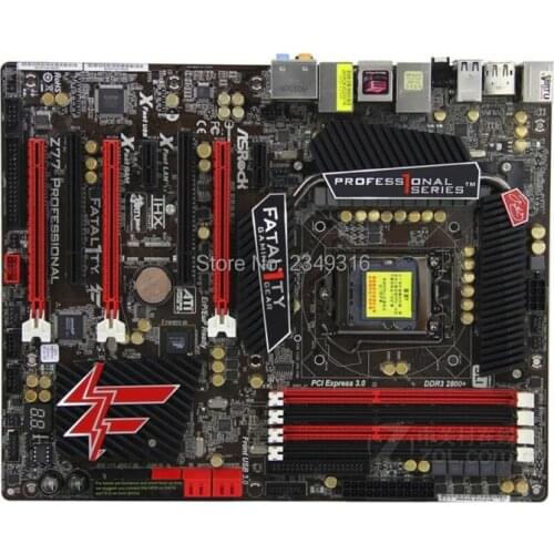 For ASRock Z77 Professional Desktop Board Z77 Motherboard Slot LGA1155 DDR3 SATA3 USB3.0 Support I7 3770K