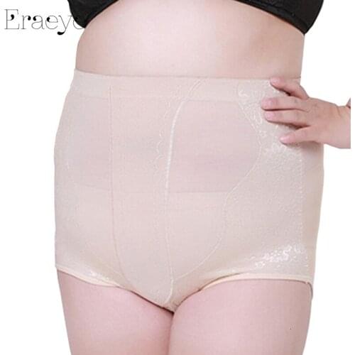 ERAEYE Plus Fat High Waist Underwear Abdomen Pants Butt-lifting Control Panties Large Size Slimming Body Shapers For Big Women