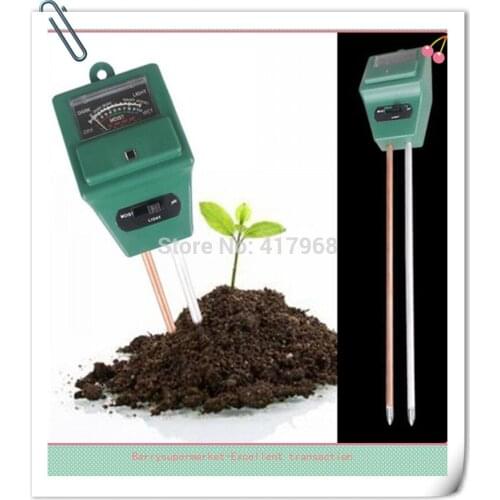 2PCS Soil Hygrometer Soil Water PH Light Moistur Meter 3-IN-1 PH Detector Plant Flowers Soil PH Tester Moisture Monitor
