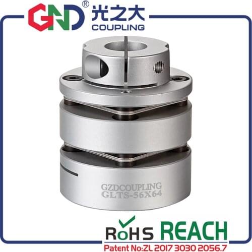 GND double diaphragm flexible coupling aluminum alloy clamp for shaft encoder couples stepmotor connect quick coupler for CNC