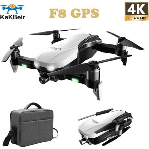 KaKBeir F8 GPS Drone with 4K 1080P Camera Two-Axis Anti-Shake Self-Stabilizing Gimbal WiFi FPV Brushless Quadrocopter VS SG906
