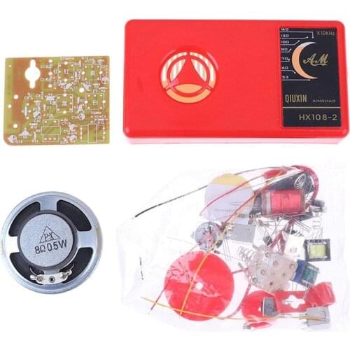 HX108-2 7 Tube AM Car Radio Electronic DIY Kit Cassette Radio Set Radio Electronic DIY Parts Learning Kit Electronic HX108- H8I9