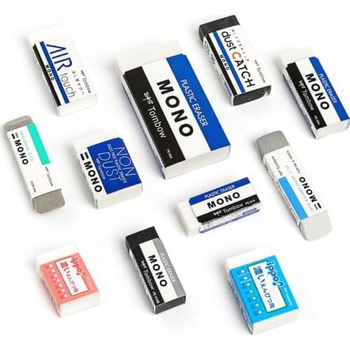 3PCS/5PCS TOMBOW MONO Zero Plastic Eraser Professional Drawing Eraser PE-01A/03A AIR TOUCH/DUST CATCH/NON DUST Smart Rubber