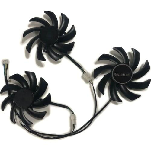 3Pcs/set FDC10H12S9-C GPU Card Cooler Fan For Sapphire R9 390X 8G D5 OC R9 290 Tri-X OC R9 390 8G PRO Video Card As Replacement