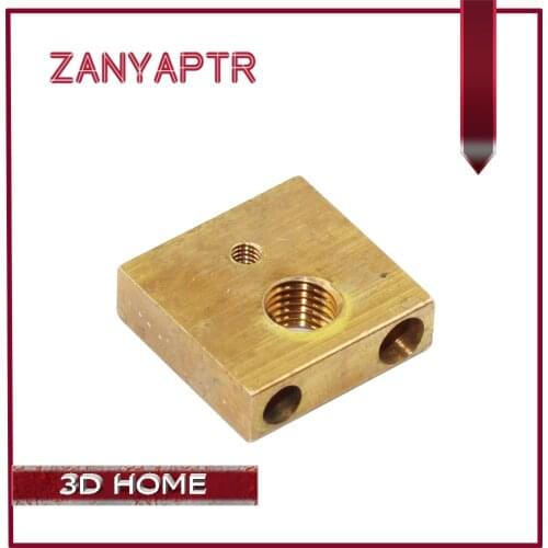 1pcs UM3 Ultimaker 3 print core Heat Block Brass Heating Block for Ultimaker3 3D Printer