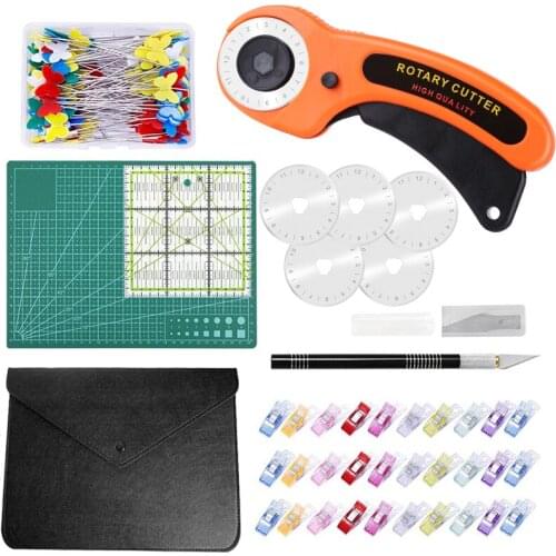 LMDZ Rotary Cutter Kit with Sewing Clips Cutting Tool Sewing Accessories with DIY Cutting Kit Craft Mat for Beginner
