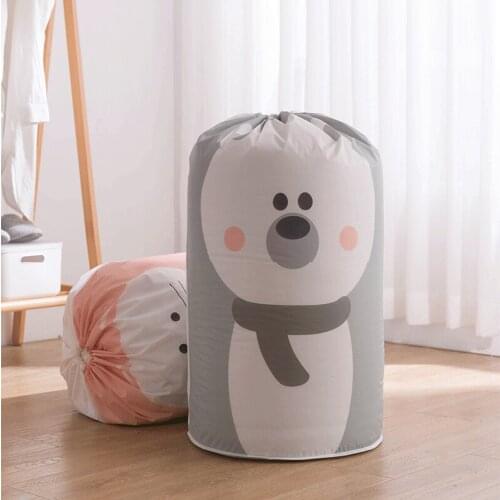 Cute Large Quilt Clothes Storage Bag Packing Folding Blanket Bedding Big Storage Bags Waterproof Luggage Home Closet Organizer