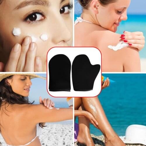 Reusable Body Self Tan Applicator Tanning Gloves Cream Lotion Mousse Glove Self Tanner AUG889