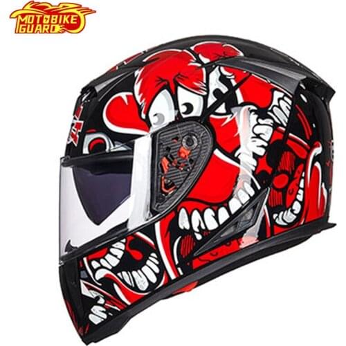 GXT Motorcycle Full Face Helmet Motorbike Dual Lens Helmets Winter Warm Double Visor Helmet Casco Capacete