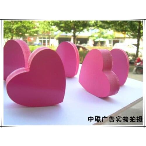 Love wall stickers pink heart shape decorative background affixed to the facade advertising board Chevron Welcome Customization