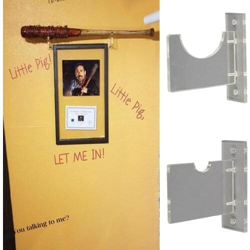 Wall Mount Horizontal Baseball Bat / Acrylic Holder / Bat Brackets display stand