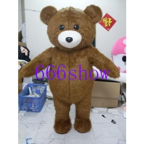New brown bear mascot costume Christmas Adult Cartoon
