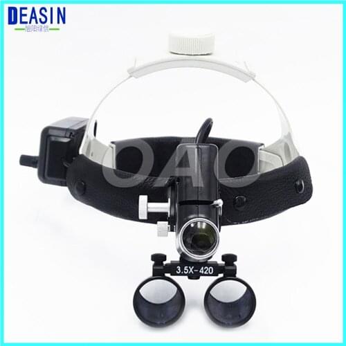 Operation lamp surgical headlight and Dental Loupes 3.5X Medical Magnifier All in Ones