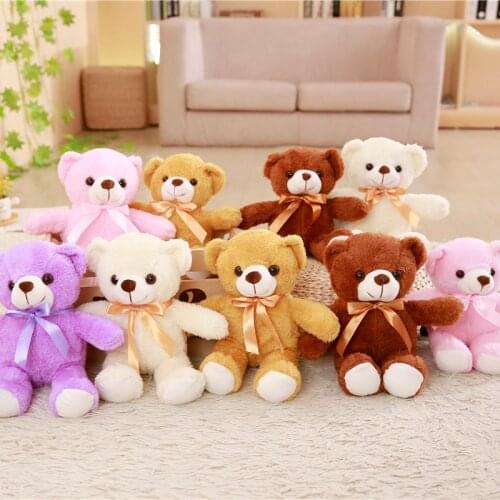 Wholesale 5 Pieces A Lot 30/35 cm Soft Plush Bears Plush Toy Stuffed Animal Teddy bear Bed Toy For Childrens Gift