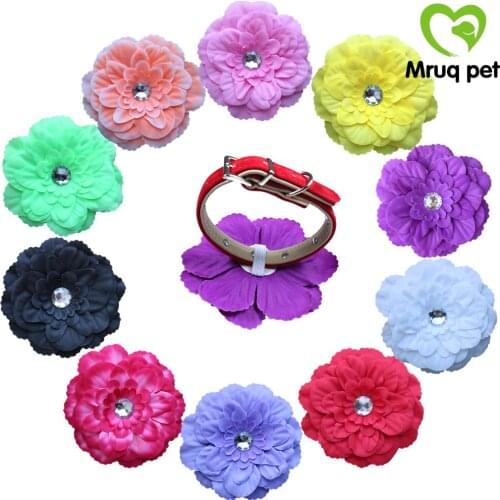 20PCS Large Flower Dog Collar Charms Removalble Dog Weeding Collar Accessory Pet Supplies