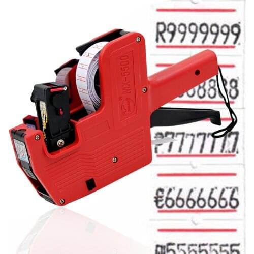 8 Digits EOS Handheld Price Labelling Gun Plastic Labels Machine Pricing Machine Bidder Labeller for Supermarket Shopping Mall