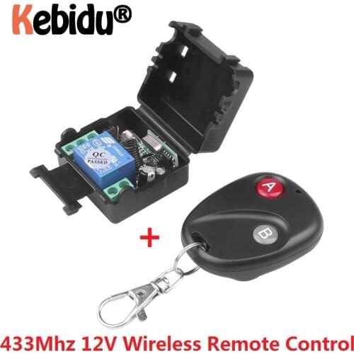 Dropship 433MHz Wireless Remote Control Switch DC 12V 10A RF Telecomando Transmitter With Receiver For Anti-theft Alarm System
