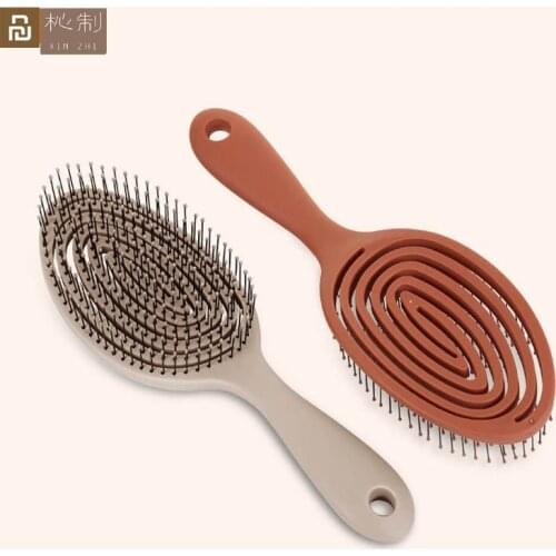 Youpin Xinzhi Relaxing elastic massage Comb Soft Portable Hair Brush Massage Brush Anti-static Magic Brushes Head Combs peigne