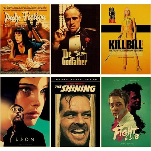 Classic Movie Metal Signs Tin Plate Pulp Fiction Plaque Poster Vintage Wall Decor for Bar Pub Club Man Cave 20x30cm