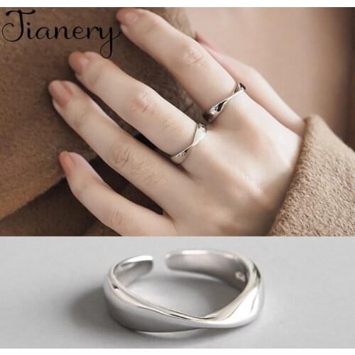 Romantic Charming Open Twist Chains Ring for Women Vintage Boho Party Rings Gothic Punk Jewelry Gifts for Girls