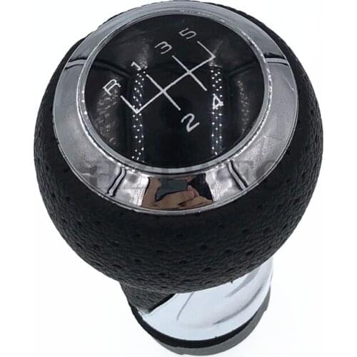 New Car 5 Speed Black Leather Gear Shift Knob For Audi A4 S4 B8 8K A5 8T Q5 8R S Line 2007-2015