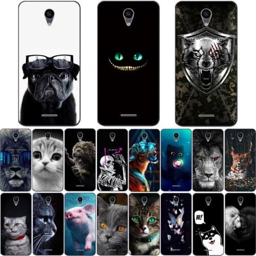 For BQ 5057 STRIKE 2 Case Wolf Silicon TPU Fundas for BQ 5057 Strike 2 Cat Animal Shell Bag Housing Phone Cases