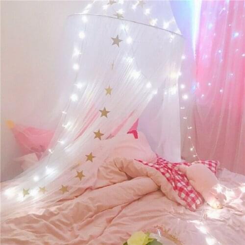 Nordic Dome Childrens Tent Bed Curtain Hanging Mosquito Net Double Bed Warm House Home Decoration Sticker For Boys Girls Play