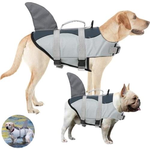 Dog Life Jacket Pet Safety Vest Adjustable Dog Lifesaver Pet Life Preserver with Rescue Handle for Small Medium and Large Dogs