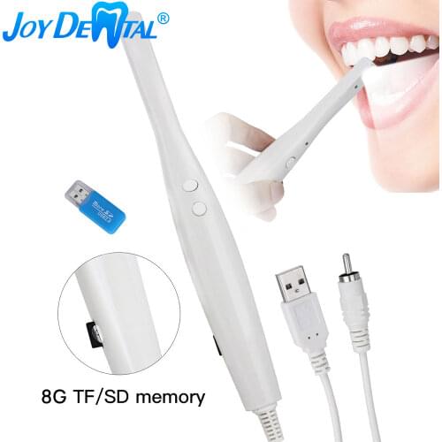 Dental TV/AV Intraoral Camera Digital Oral Endoscope 16GB Memory Card and Card Reader PAL FORMAT with 8 LED Light