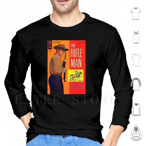 The Rifleman Hoodies Long Sleeve The Rifleman Tv Series 1960 Comic Book Western Cowboy